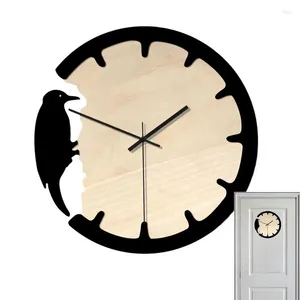 Horloges murales Bird Clock Unique Woodpecker Decoror Decorative Decorative Funny Home Decoration Retr0 Kitchens Tools