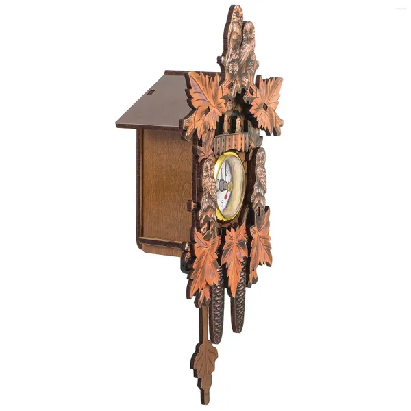 Horloges murales Bird House Maison Salon Coucou Bureau Vintage Décor Horloge En Bois Suspendu