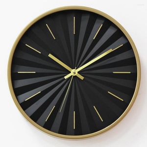 Horloges murales noir et blanc horloge 3d classique 12 pouces rond muet numérique nordique Design moderne Kees Reloj décoration de la maison