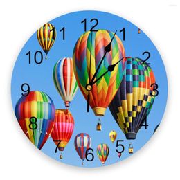 Wandklokken Blue Sky Air Ballon Clock Home Decor Slaapkamer Stille Oclock Bekijk digitaal voor kinderkamers