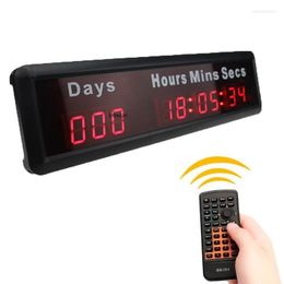 Wall Clocks BTBSign LED Countdown Event Timer met zijden drukwoorden en afstandsbediening voor verjaardag Kerstjaar Festival 1inch