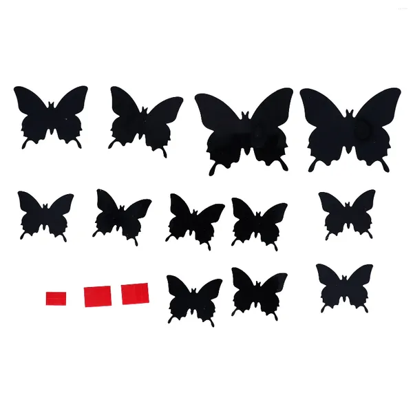Orologi da parete Farfalle Adesivi Farfalla Decor Set Artigianato Decorazione della casa Interessante 3D per