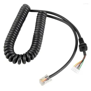 Relojes de pared Cable de micrófono para altavoz de mano de coche para YAESU MH-48 MH-48A6J FT-8800R FT-8900R FT-7900R FT-1807 FT-7800R FT-2900R FT-1900