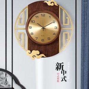 Horloges murales maison chinoise horloge décorative mode salon mouvement en métal américain montre de poche Style muet