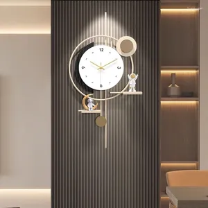 Horloges murales Style chinois Creative Montre Esthétique Chambres Minimaliste Mignon Cuisine Rose Horloge Xenomorph Horloge Décorations de chambre