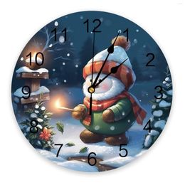 Wandklokken Kerstsneeuwman Boomklok Grote moderne keuken Eetkamer Ronde slaapkamer Stil hangend horloge