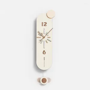 Wall Clocks Classic Pendulam Clock Noordse kunst Minimalistisch Decor European Simplicity Reloj de Pared Digital Home Furniture