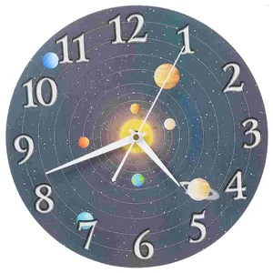Relojes de pared Reloj artístico silencioso digital diseño mudo tablero de densidad sin tictac decoración delicada del hogar