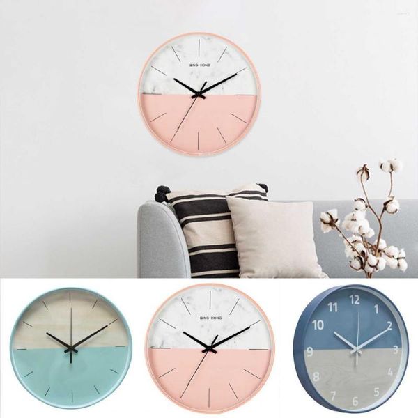 Horloges murales horloge accrocheur précis à piles silencieux panneau très Transparent rond Quartz suspendu fournitures pour la maison