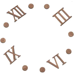 Wandklokken Klokkit Benodigdheden Nummervervanging Stille houten cijfers Eenvoudige wijzersonderdelen