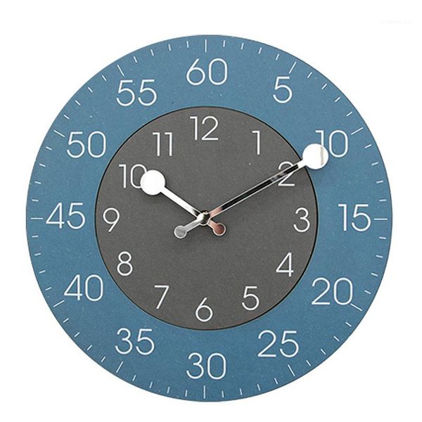 Relojes de pared Reloj grande decorativo 12 pulgadas Europa Naranja Batería de una sola cara Decoración de la sala de estar1