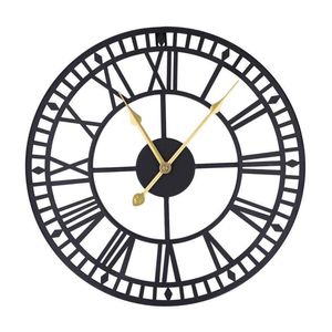 Horloges murales horloge grande peinture électrostatique décorative en aérosol pour café salon BarWall ClocksWall