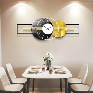 Wandklokken Klok Modern Design Eetkamer Decor Luxe Horloge Spiegel Gezicht Stil Digitaal Groot Hangend