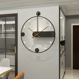 Orologi da parete Orologio Design moderno Grandi decorazioni per la casa mute Orologi digitali circolari Decorazione del soggiorno Artigianato