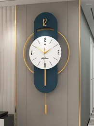 Wandklokken Klok Modern Design Swingende Woonkamer Horloge Eenvoudig Ijzer Hangend Huis