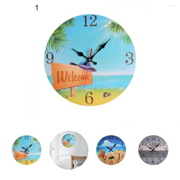Horloges murales Ornement d'horloge Léger Anti-tic-tac Pratique Sans bavure Excellente batterie
