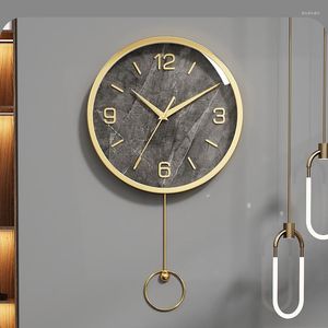 Wandklokken Klok rustige woonkamer luxe moderne ronde stijlvol horloge keuken minimalist