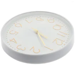 Horloges murales horloge pour se tenir debout ou suspendre - beige 30 cm Mouvement de quartz classique et moderne silencieux sans cocher le sou