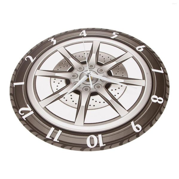 Horloges murales horloge roue maison voiture décor chambre décoratif suspendu tic-tac Non silencieux Vintage 3D fournitures muet chambre chiffres