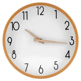 Horloges murales Horloge Bois 12 pouces Silencieux Numérique Non Ticking Pour Table De Nuit Cuisine Bureau Décor