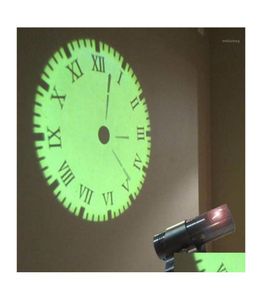 Wandklokken Creatieve analoge LED Digital Light Desk Projection Romaarabia Clock Remote Control Home Decor US1 Drop Delivery Garden5360781