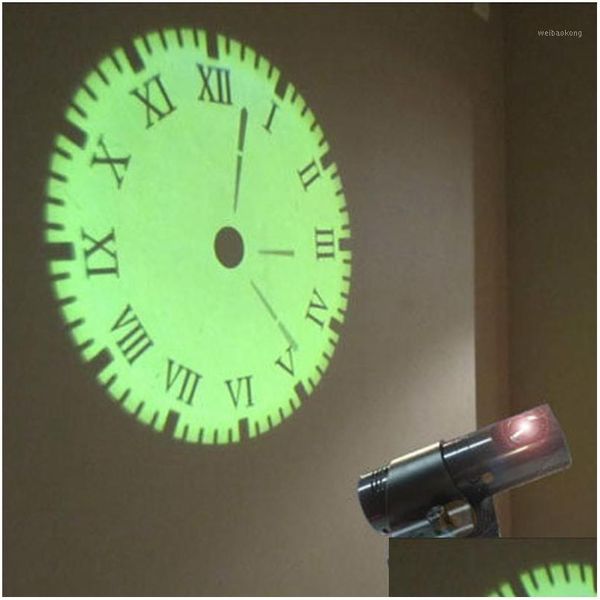 Horloges Murales Creative Analogique Led Numérique Lumière Projection De Bureau Roma / Arabie Horloge Télécommande Décor À La Maison Us1 Drop Delivery Garden Dhdxg