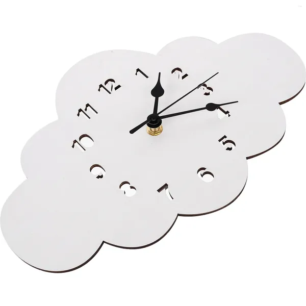 Horloges murales Creative Fashion Clock Moderne Dessin animé Nuage Forme Silencieuse