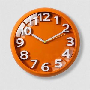 Horloges murales Creative Mode Horloge En Plastique Design Moderne Muet Salon Décorations Accessoires Pour La Maison Relojes De Pared