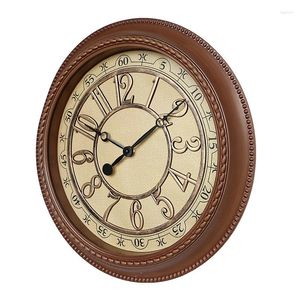 Relojes de pared Reloj para sala de estar creativo Reloj de 16 pulgadas con manecilla de minutos personalizada Esfera digital Movimiento silencioso Estilo retro europeo