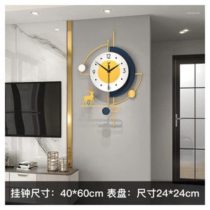 Relojes de pared Mural creativo diseño moderno inusual Metal lujo elegante Duvar Saatleri decoración de jardín reloj HY50WC