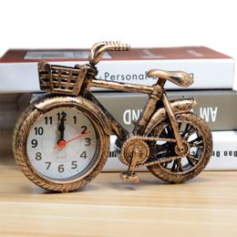 Relojes de pared Reloj despertador de bicicleta Retro creativo, mesita de noche para oficina, sala de estar, regalos para el hogar, manualidades 231026