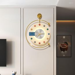 Horloges murales créatives Simple horloge Design moderne chambre Art grand luxe silencieux esthétique salon Reloj Pared décor à la maison