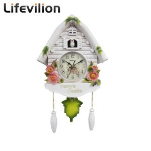 Horloges murales coucou horloge oiseau maison jour heure horaire alarme nordique pendule montre décorations pour enfants maison salon 231009