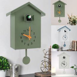 Wandklokken koekoeksklok met chimer natuurlijke vogelstemmen of oproep slinger voor kunst thuis woonkamer keuken kantoor decor 231030