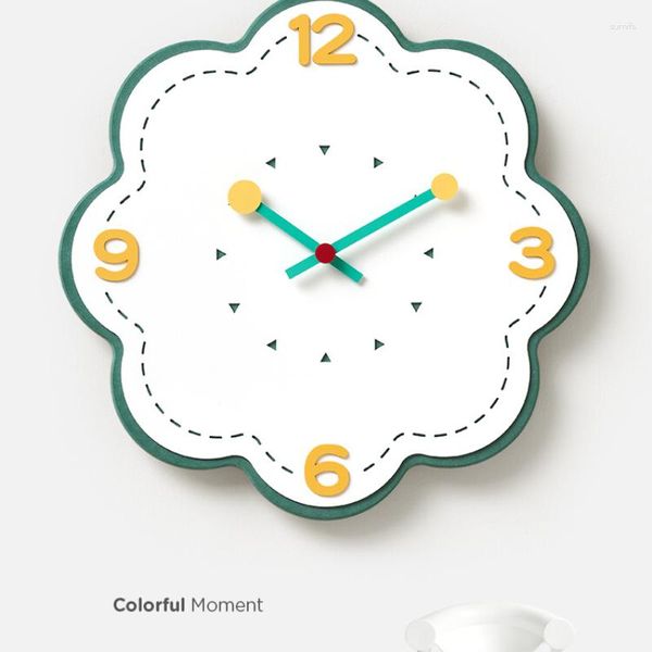 Relojes de pared decorativos sin agujeros, moderno, minimalista, nórdico, reloj de lujo para sala de estar, hogar, colgante en la celebridad en línea