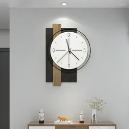 Relojes de pared, reloj decorativo para sala de estar, regalo elegante, reloj de cuarzo, arte, negro moderno, blanco, nórdico, silencioso, decoración Saat