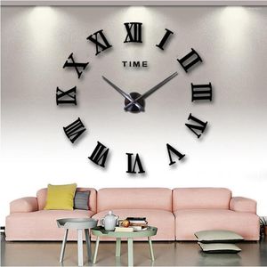 Horloges murales décoration bricolage Simple horloge miroir moderne salon décoratif mode montre chambre décor