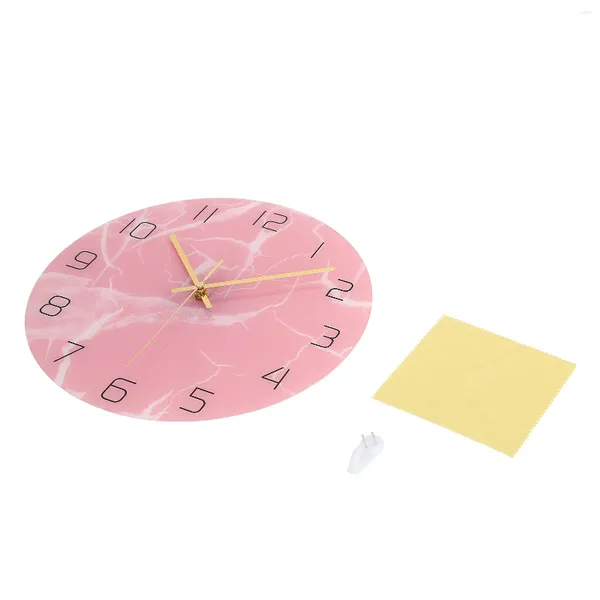 Relojes de pared Reloj decorativo Hermoso Innovador Mudo Buena Dureza Impresión UV Alto Brillo para Bar Tienda Hogar