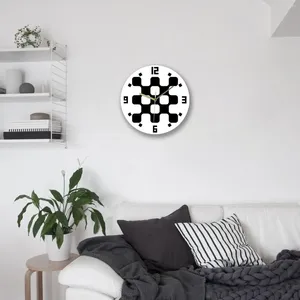 Relojes de pared reloj decorativo moderno de acrílico estético colgante para el comedor de dormitorio decoración del hogar