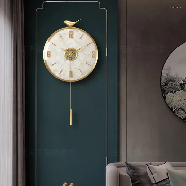Relojes de Pared con diseño creativo, Reloj para habitaciones, silencioso, minimalista, restaurante, Vintage, Reloj coreano, decoración para habitación