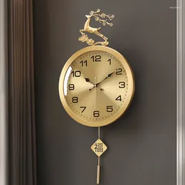 Relojes De Pared De diseño, reloj De lujo, aguja Digital silenciosa, creativos, Vintage, modernos, Relojes De Pared, artículos De decoración para el hogar