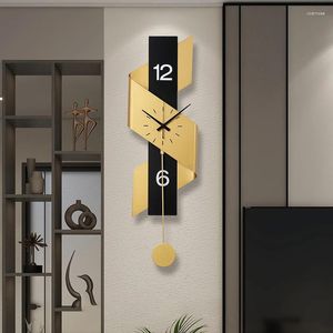 Wandklokken Designer Decor Clock Metal Keuken Esthetiek Unieke horloges Minimalistische industriële relogio de parede kamer Decorarion