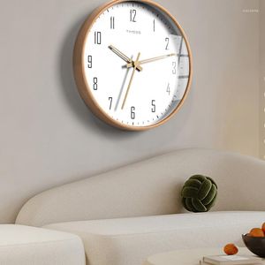 Wandklokken Digitale klok Werkt op batterijen Scandinavisch design Klassieke houten woonkamer Vintage Reloj Pared Decoratieartikelen