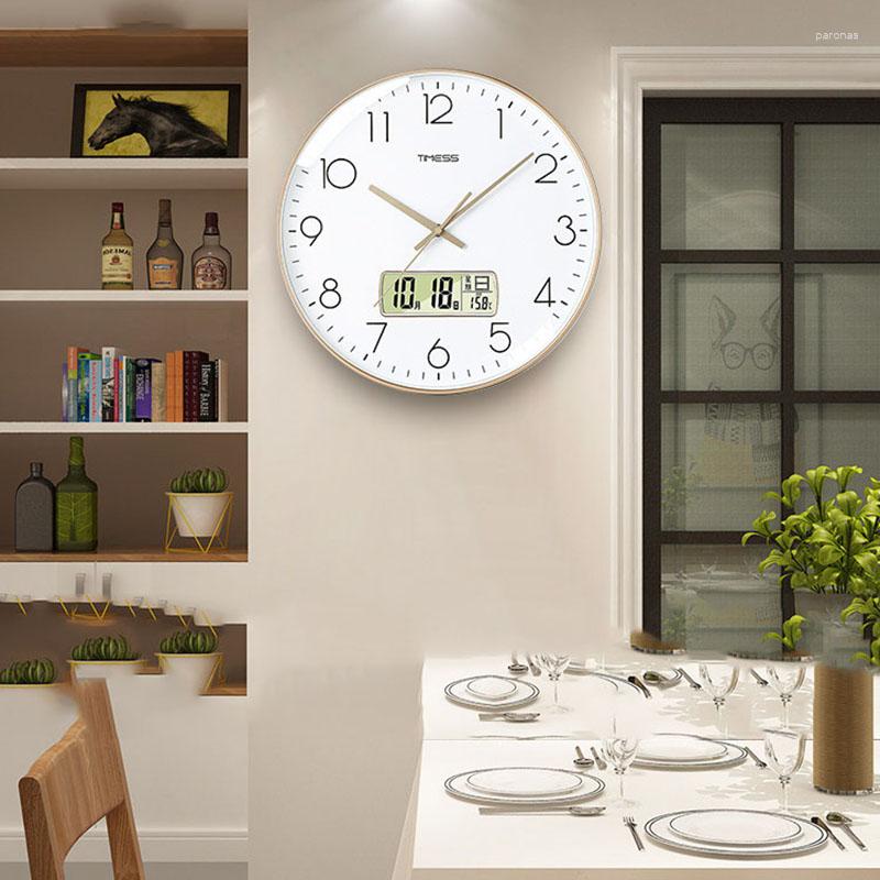 Relógios de parede Relógio digital Design moderno Frete grátis Eletrônico Mãos pequenas Cozinha Casa Reloj De Pared Decor