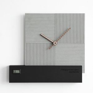 Muurklokken digitale klok moderne design woonkamer luxe led hout horloge stille grote interieur mechanisme geschenk