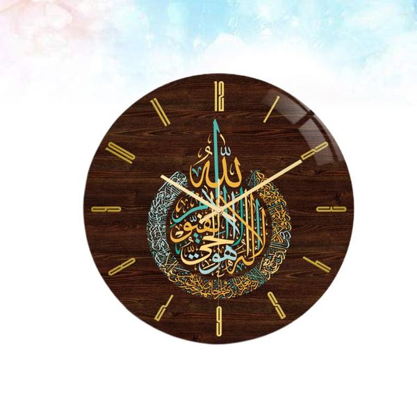 Relojes de pared Reloj digital Moderno Redondo Decoración vintage Islámico Pasado de moda
