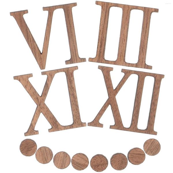Relojes de pared Números de reloj digital Componente Números de reemplazo de piezas de bricolaje para madera
