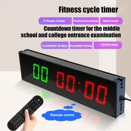Horloges murales Digital Gym Timer monté Count-Compte à rebours de la remise en forme avec télécommande pour le chronomètre d'entraînement en compétition