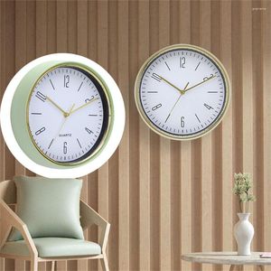 Horloges murales temps numérique avec aiguille en métal montre mouvement muet ménage chambre salon salle de bain décoration accessoires