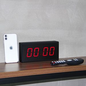 Wandklokken cijfers 1,8 inch LED aftellen timer minuten seconden tabel klok alarm digitalwall wallwall